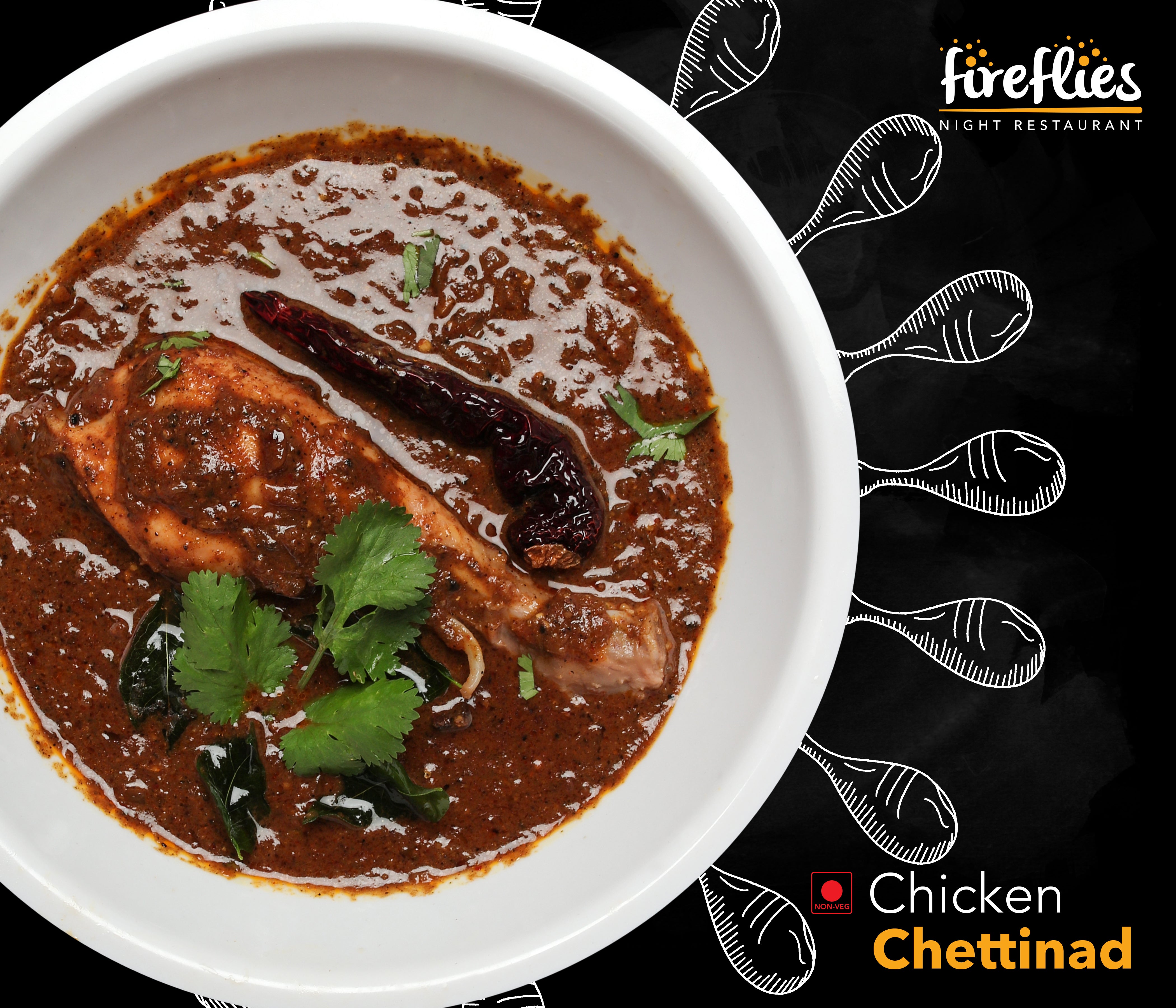 Chicken Chettinad - fireflies