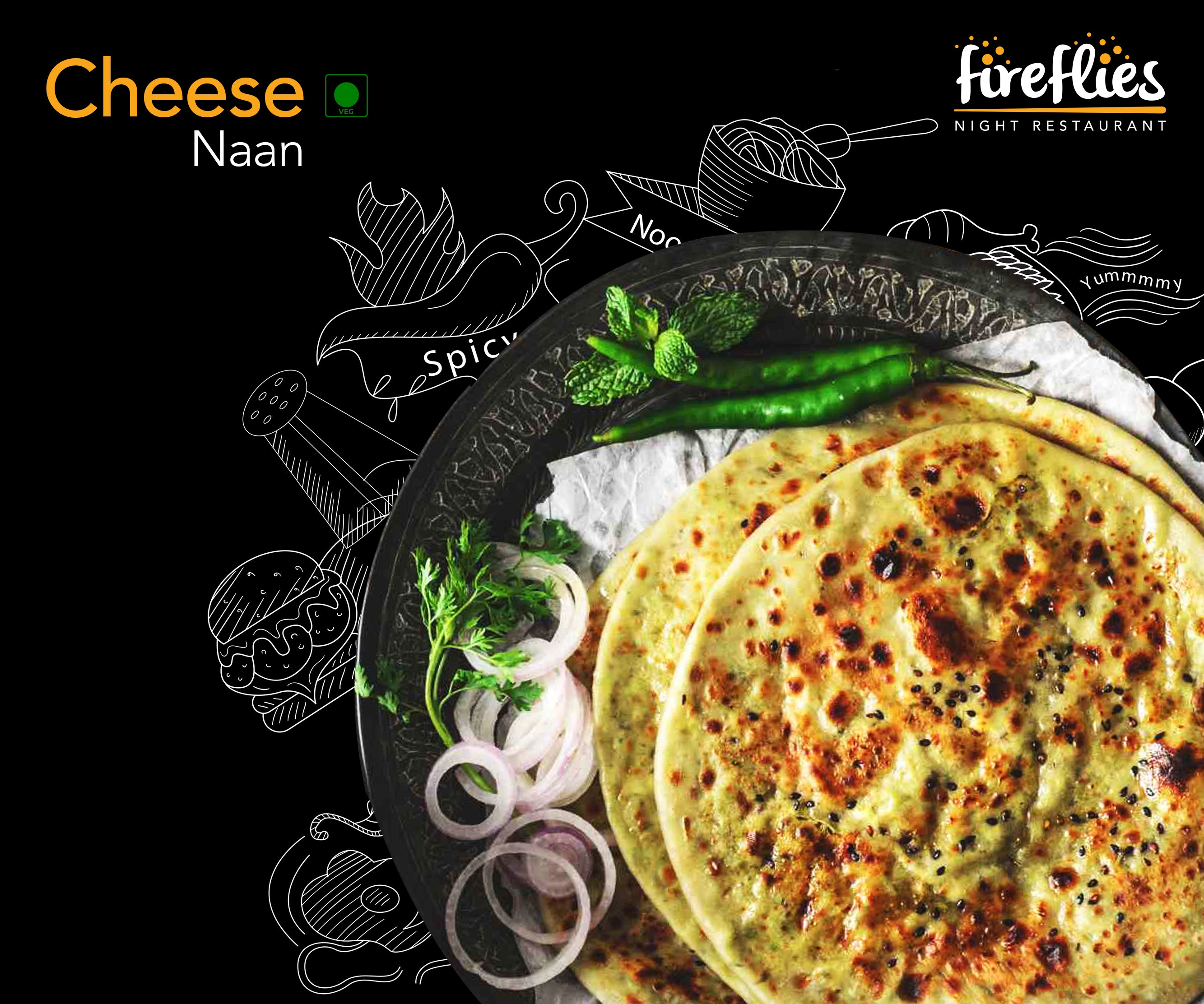 Cheese Naan - fireflies