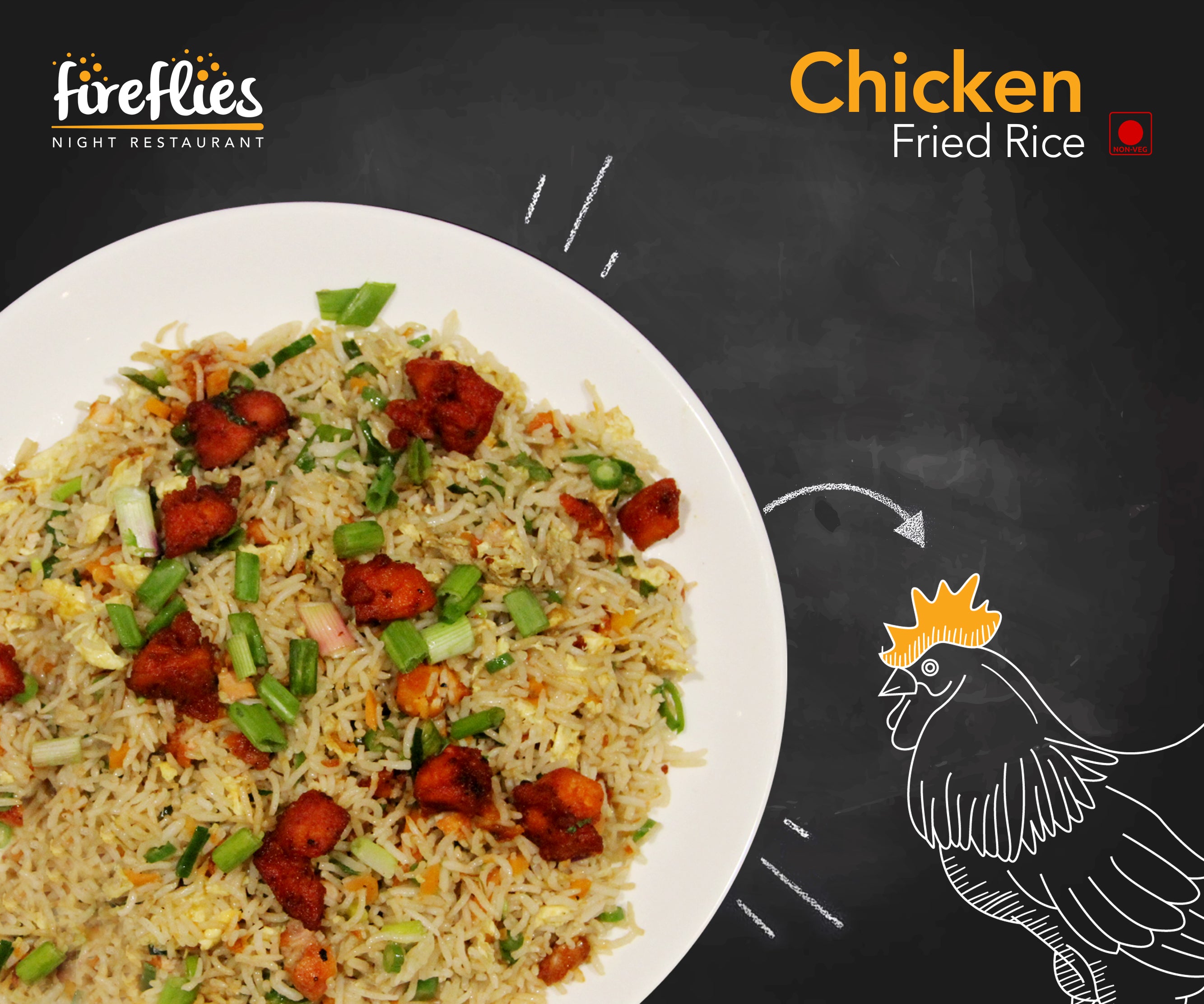 Chicken Fried Rice - fireflies