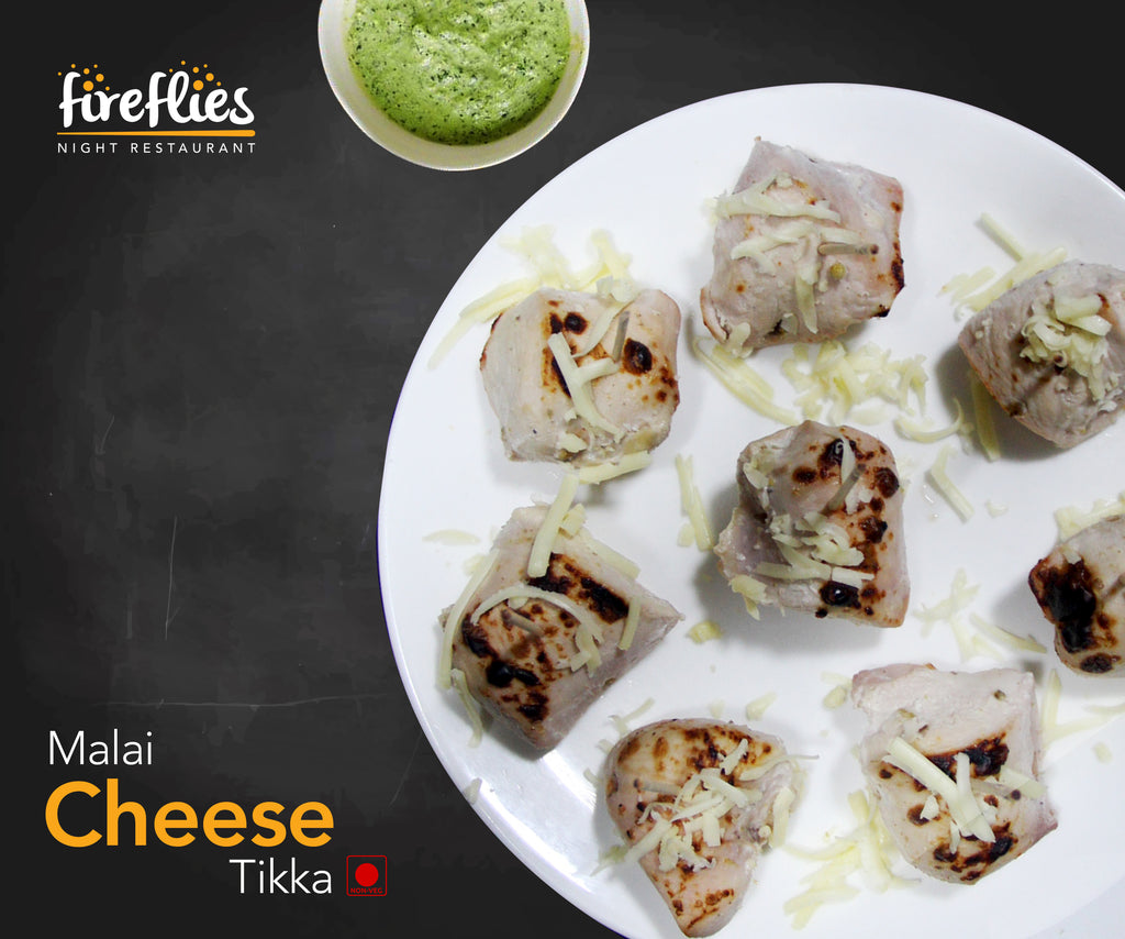 Malai Chicken Cheese Tikka Roll - fireflies