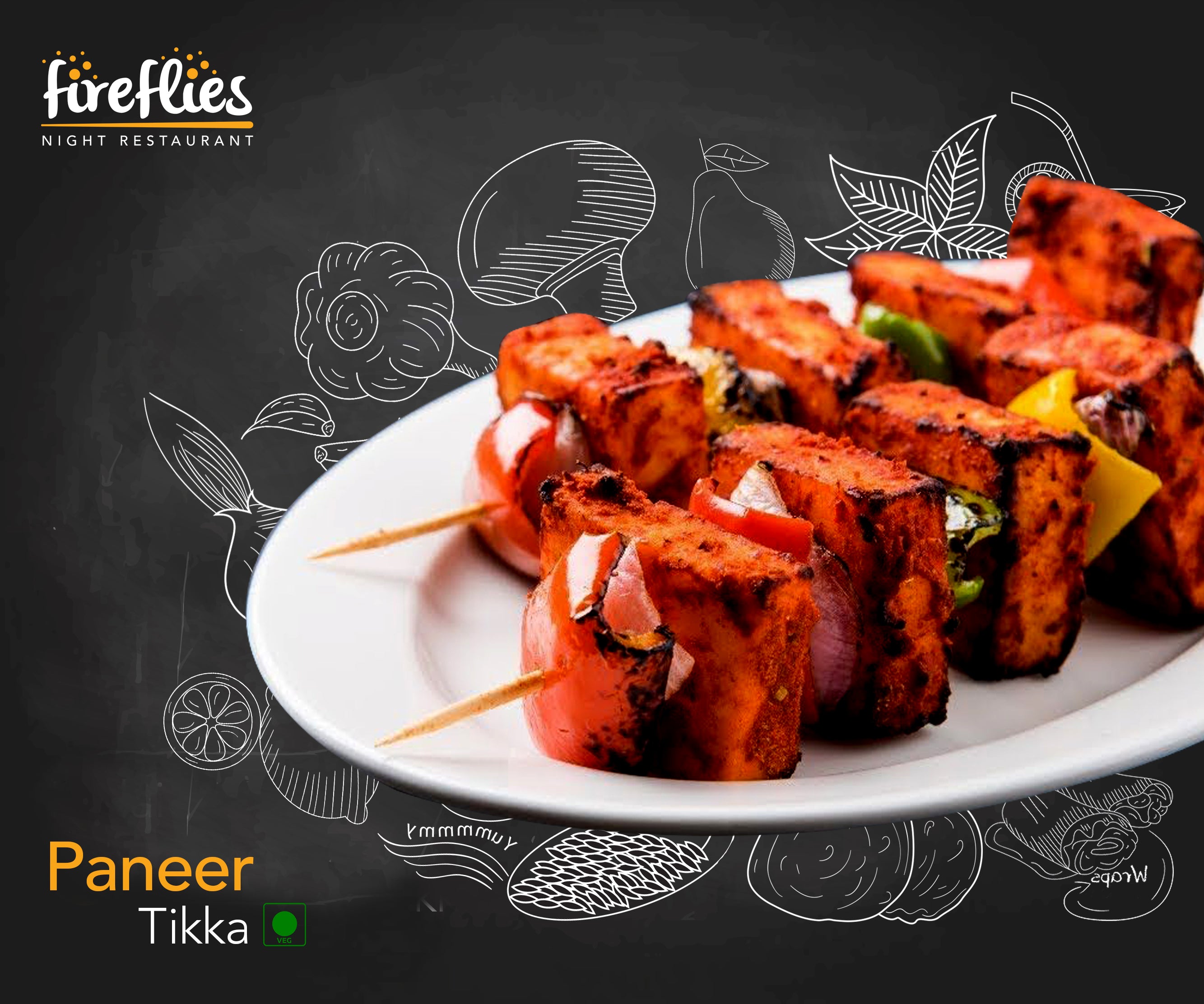 Paneer Tikka - fireflies