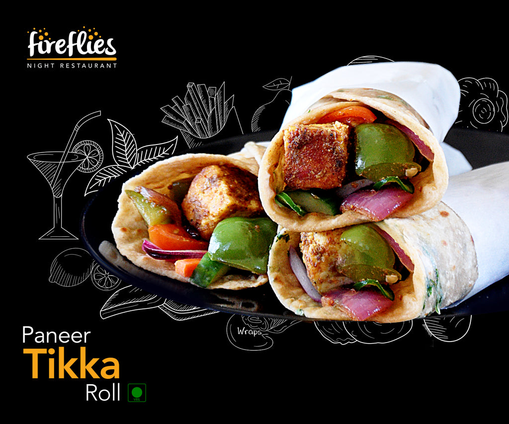 Paneer Tikka Roll - fireflies