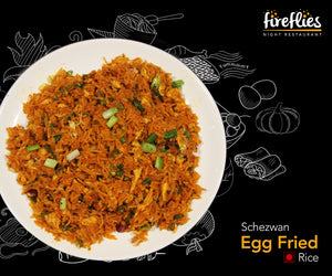 Schezwan Egg Fried Rice - fireflies