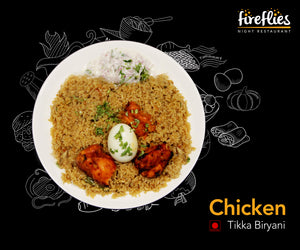 Chicken Tikka Biryani - fireflies